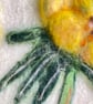Hand Felted Aconite Textile Artwork  - Image 4