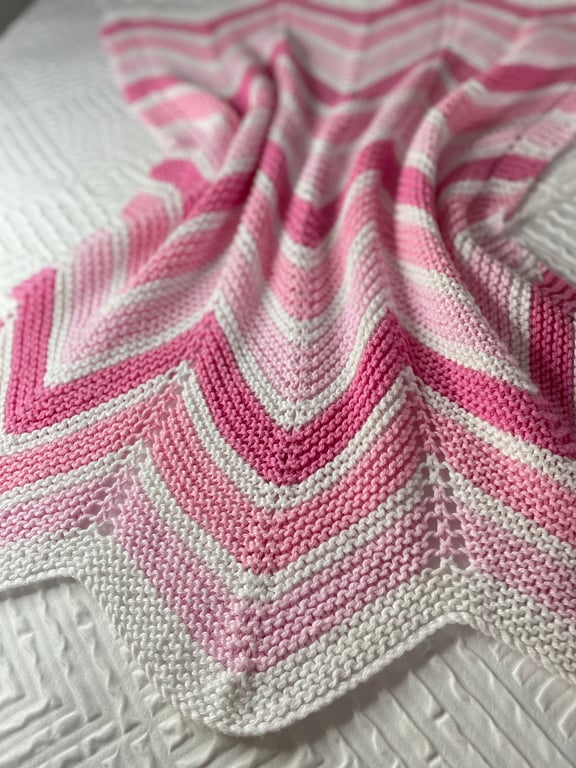 Pink baby blanket