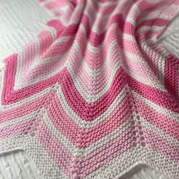 Pink baby blanket