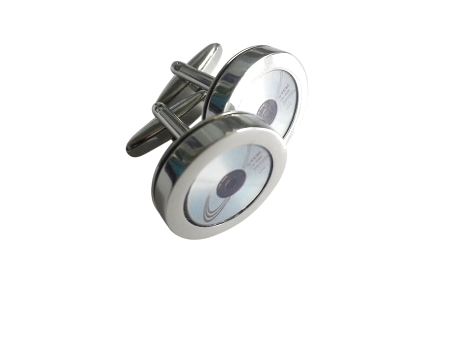 Silver swirl cuff links, free shipping, gift wrapped, elegant image, Ref 1234.