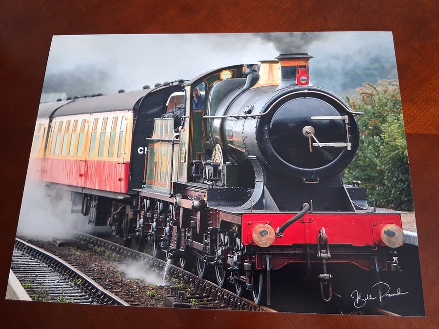STEAM TRAIN PHOTOGRAPH - 16x12 