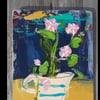 Contemporary still life on reclaimed wood 