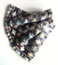 Handwoven Lambswool Cowl in Grey, Buff, Navy and Lemon 10 - Image 1