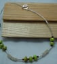 Artisan Lampwork beads & handmade spiralled wire necklace - Image 3