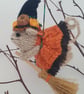 Hand Knitted Mini Witch Mouse - Vida - Image 2