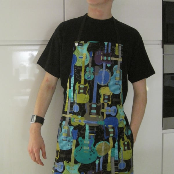 GAYPRON  Aprons in Jam Session fabric by Michael Miller