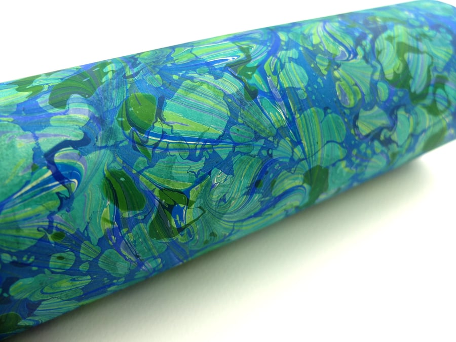 A4 Marbled paper sheet double marbled non pareil stone pattern 