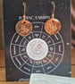 Capricorn Copper Zodiac Earrings 