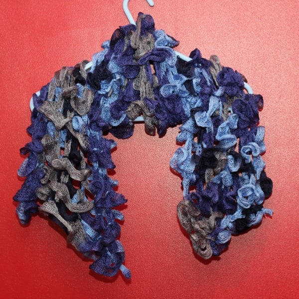 Purple, Lilac and Grey Scarf