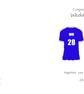 Football shirt Wedding Day Card, personalised with any team, names and date. - Image 5
