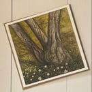 Woodland Anemones Greeting Cards 