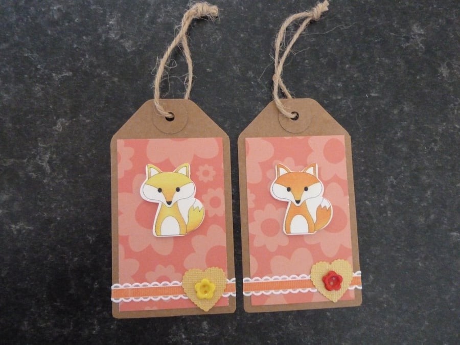 fox gift tags