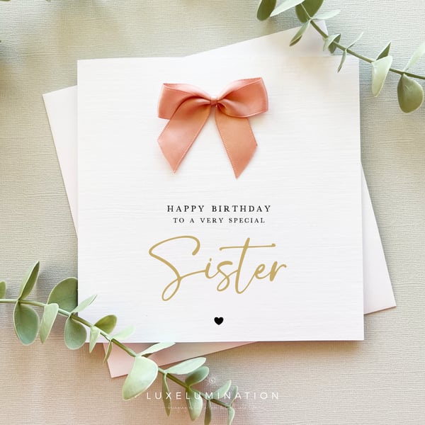 Happy Birthday Card to my lovely Sister