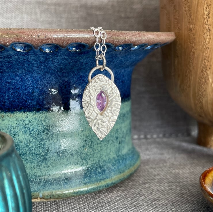 Shadow box purple jewel Folksy