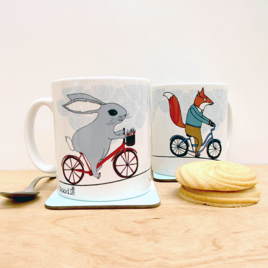 Cycling adventure ceramic mug