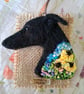 Needle Felted Greyhound Brooch - Image 1