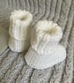 Hand-knitted Baby’s ‘Hugg’ Booties (0-6 months) - Image 5