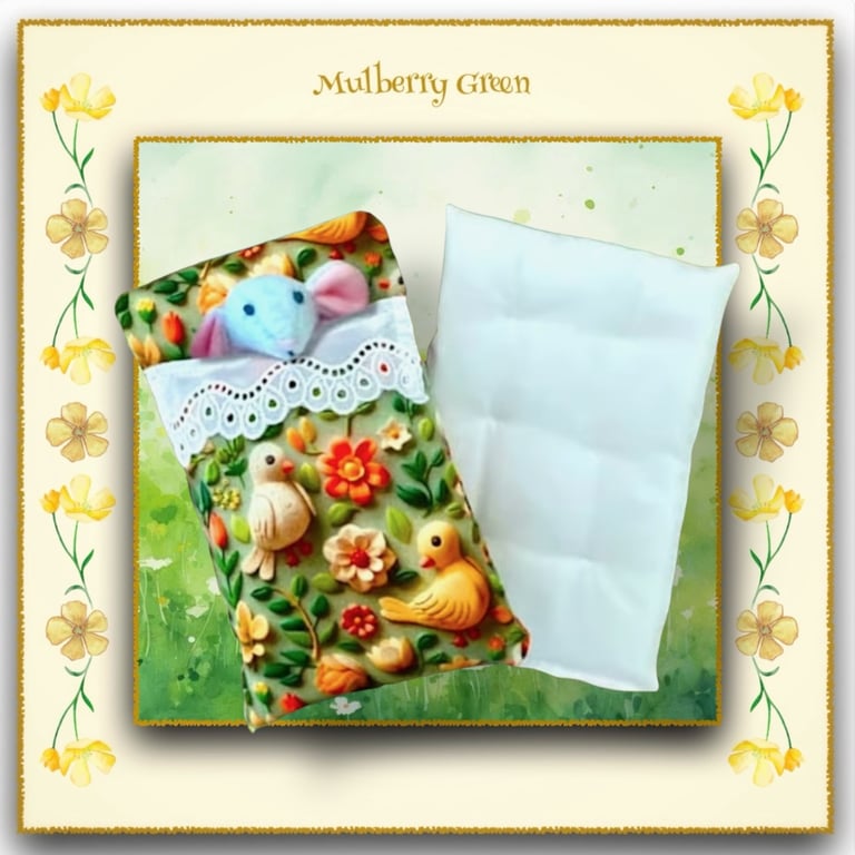 Little Nippers Baby Birds Print Bed Set