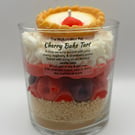 Cherry Bakewell Tart Candle Dessert Inspired Cherry Almond Scent Handmade 