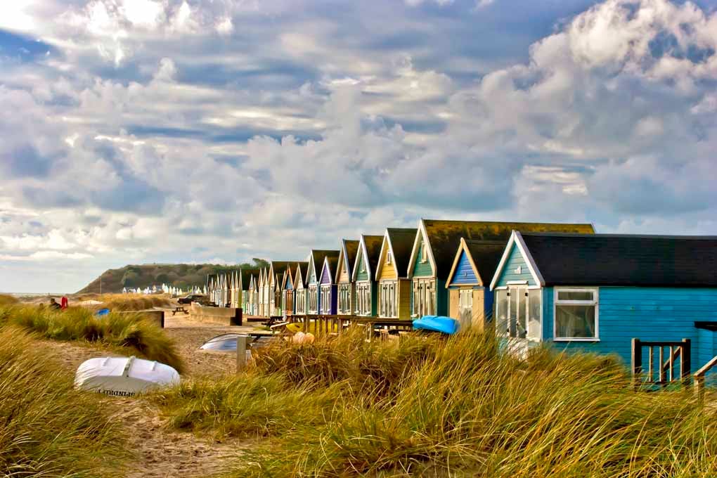 Beach Huts Hengistbury Head Dorset Coast Photograph Print