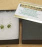 Green Jade heart earrings. Sterling silver 2nd anniversary gemstone - Image 5