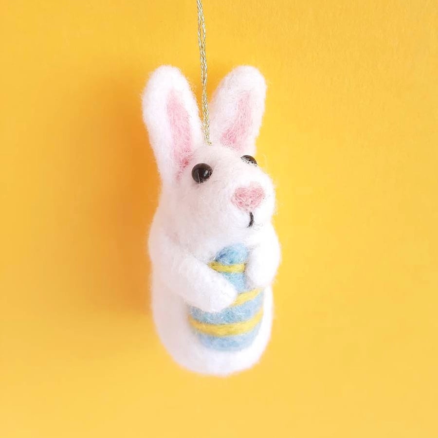 Needle Felt Rabbit. Rabbits. Bunny. Needle Felt Animals. Needle Felt Decorations