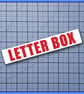 LETTER BOX vinyl letterbox sticker, decal - Image 5