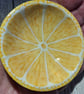 Lemon half, mini trinket dish,  Fruit themed lemon ring dish  - Image 4