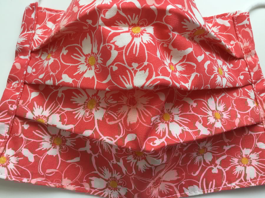 Face Covering Mask with Removable Nose Wire 