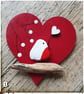 Seaglass and driftwood magnets "BIRDS" - Image 2