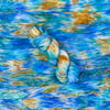 Hand Dyed Yarn: 4ply Merino Nylon, Seascape 