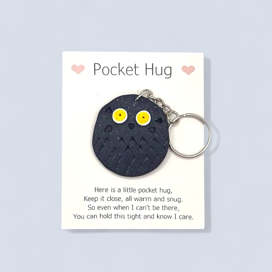 Galaxy Blue Pocket Hug Keychain or Bag Charm