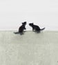 Titanium posts - Black glitter rat stud earrings - Hypoallergenic studs - Image 6