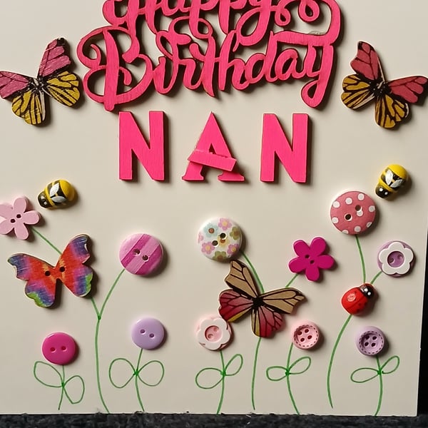Nan birthday card 