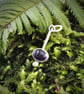 Silver pendant with oval amethyst - Image 5