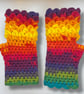 Crocheted Fingerless Dragon Scale Gloves - Image 1