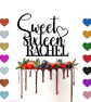 16th Birthday Cake Topper, Happy 16th Birthday Cake Topper, Custom Cake Topper