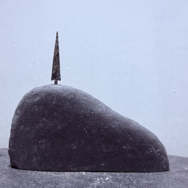 A Tall Tiny Tree on a Stone Hill