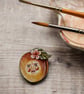 Peach brooch featuring peachy Pete - Image 6