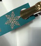 Christmas. Snowflake wine bottle gift tag. Gift wrap. Bottle gift wrap.  - Image 5