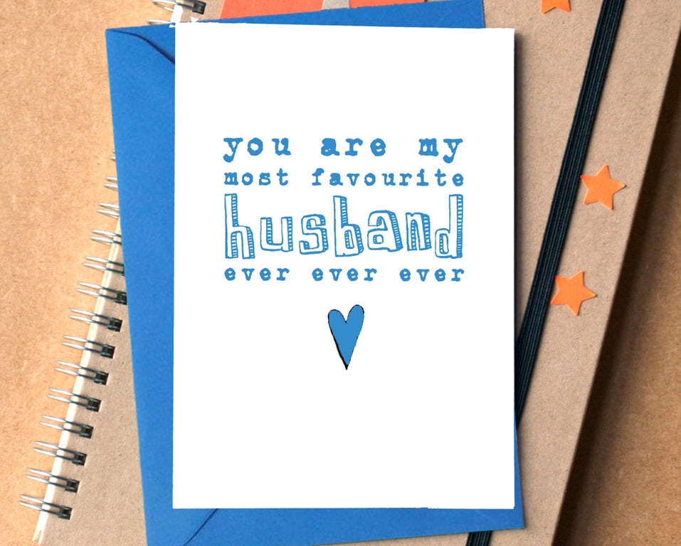 Funny Favourite Husband Ever Card