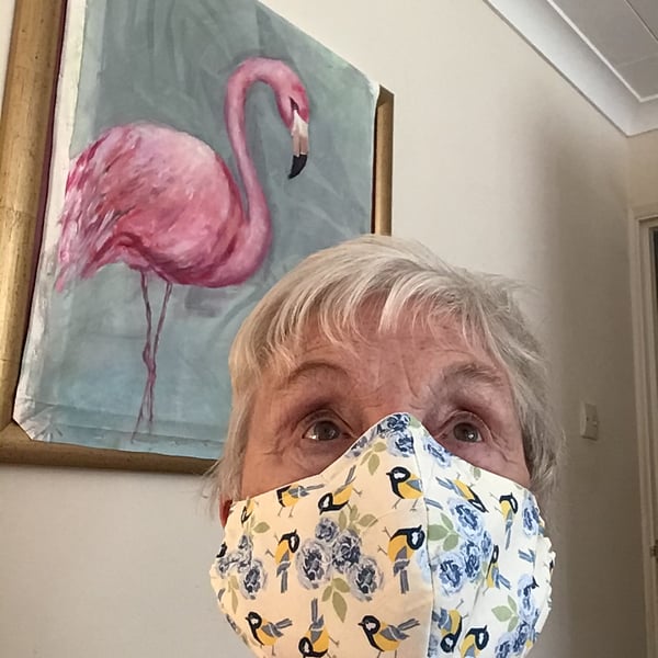 HAND MADE WASHABLE MASK.  FREE UK POSTAGE