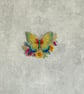 Hand Made Diamond Art Butterfly Acrylic Fridge Magnet 001