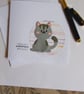 Wishing you a PURRFECT birthday - grey tabby cat  - Image 4