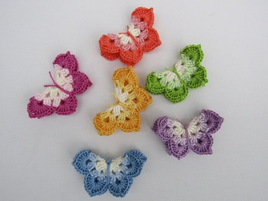 Crochet butterflies