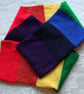 Hand Knitted Small Rainbow Scarf - Image 1