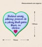 Behind Every Strong Person Heart Hanger - Inspirational Felt Decoration - Image 4