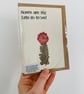 Dried Botanicals Greetings Card - Roses are Red - Image 1