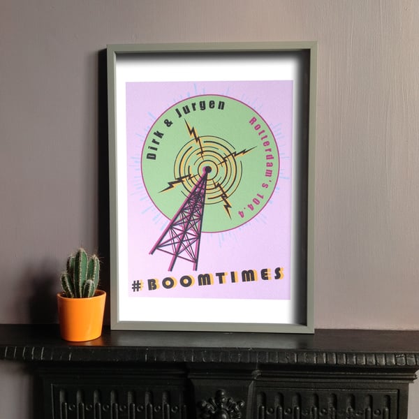 Shaun Keaveny Cart Wall Inspired Unframed A4 Digital Print 'Boomtimes' 
