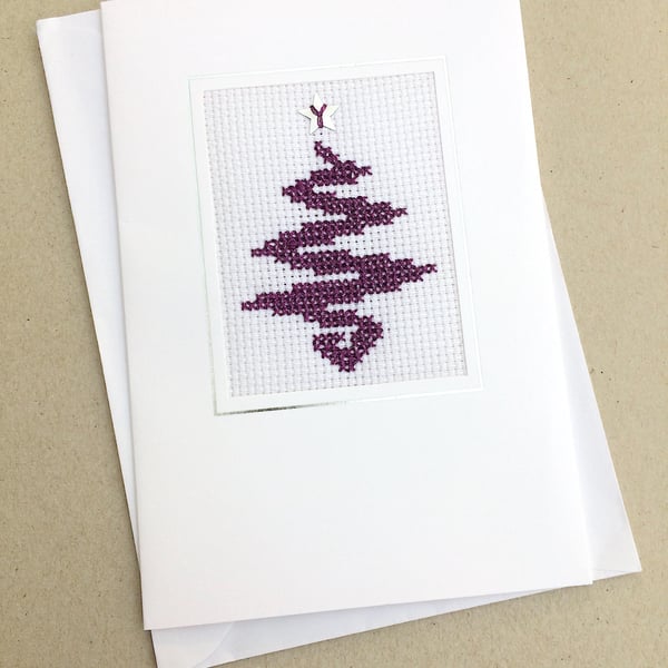 A Shiny Purple Modern Christmas Tree 